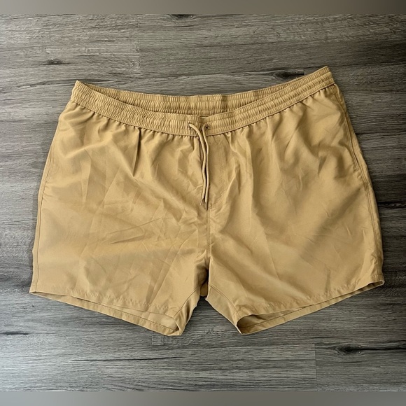 ASOS Design Size 4XL Swim Shorts Mid Length Dark Stone - Picture 4 of 7